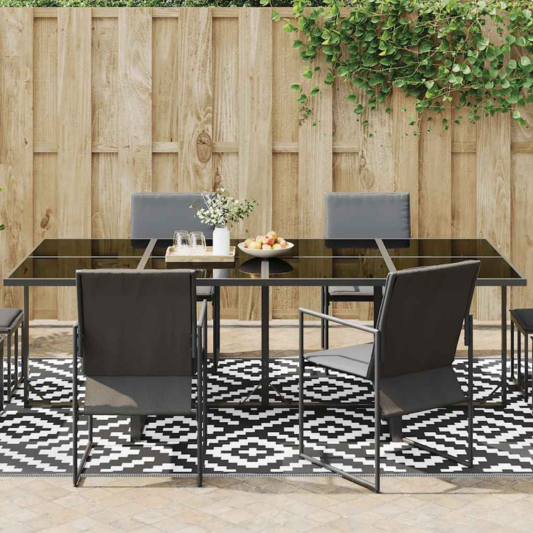 Vidaxx tapis d'extérieur arakil 190x290 cm pp blanc et noir