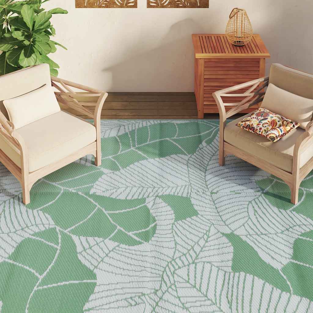 Vidaxl à l'extérieur du tapis 190x290 cm vert polypropène