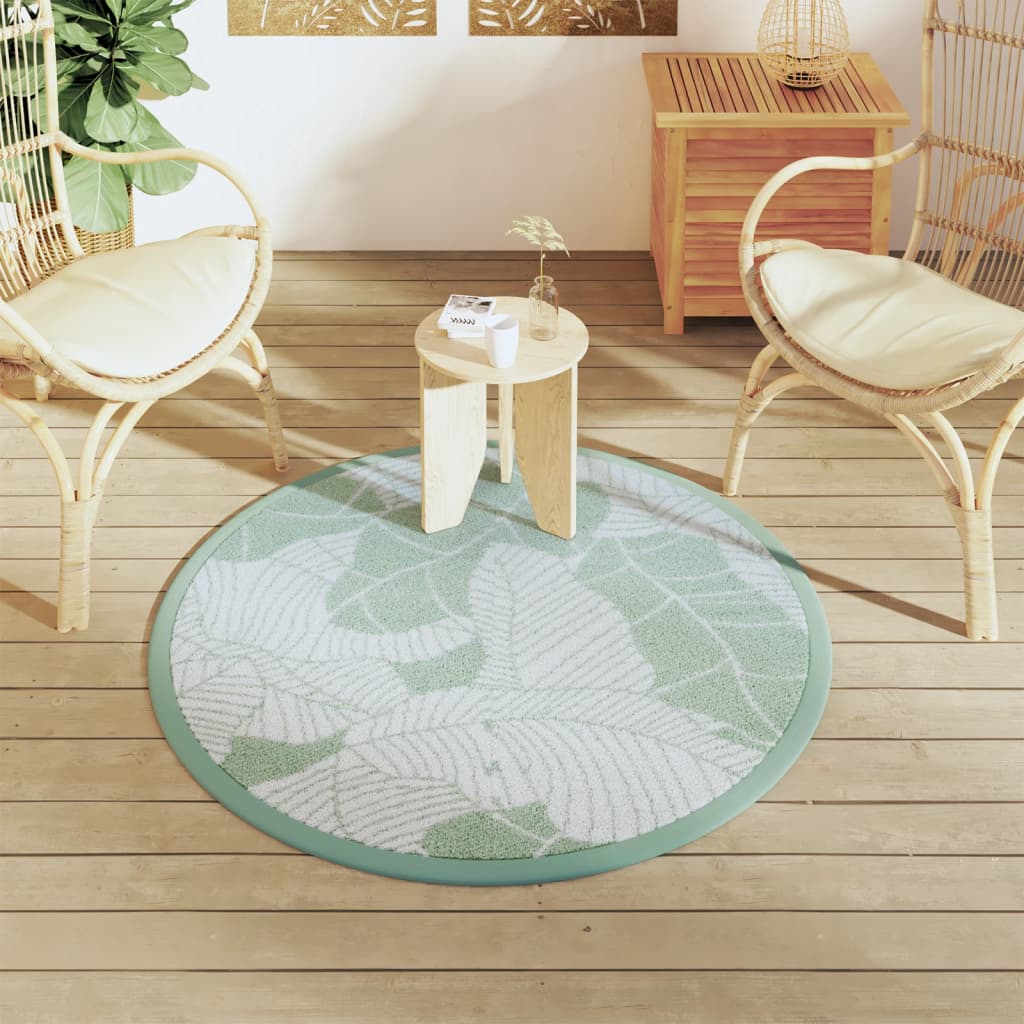 Vidaxl Extérieur tapis Ø 120 cm Green en polypropène