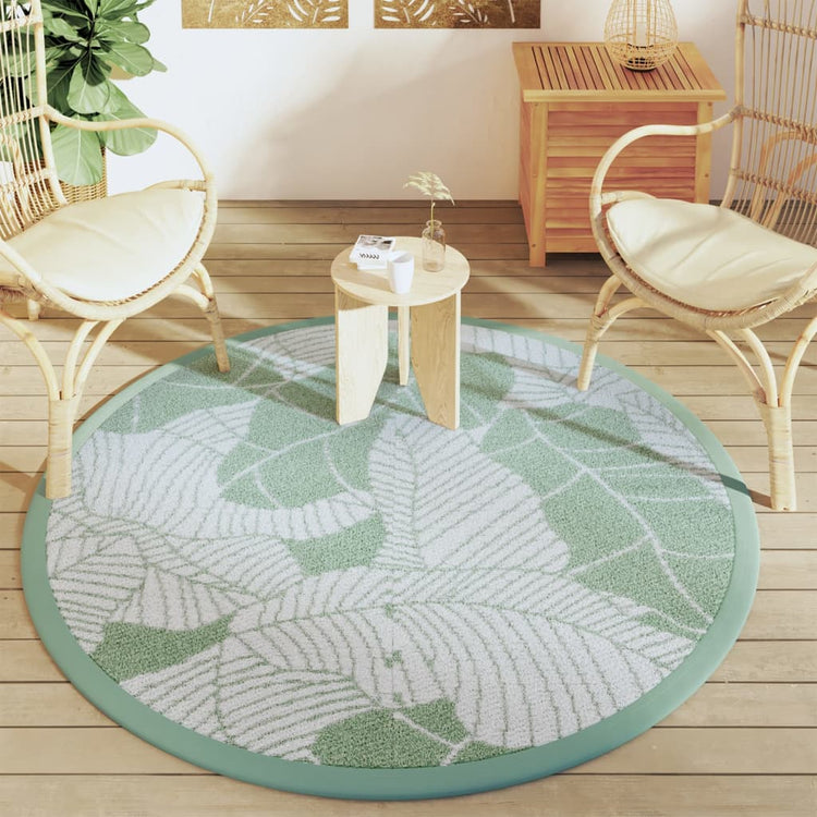 Vidaxl Extérieur tapis Ø 160 cm Green en polypropène