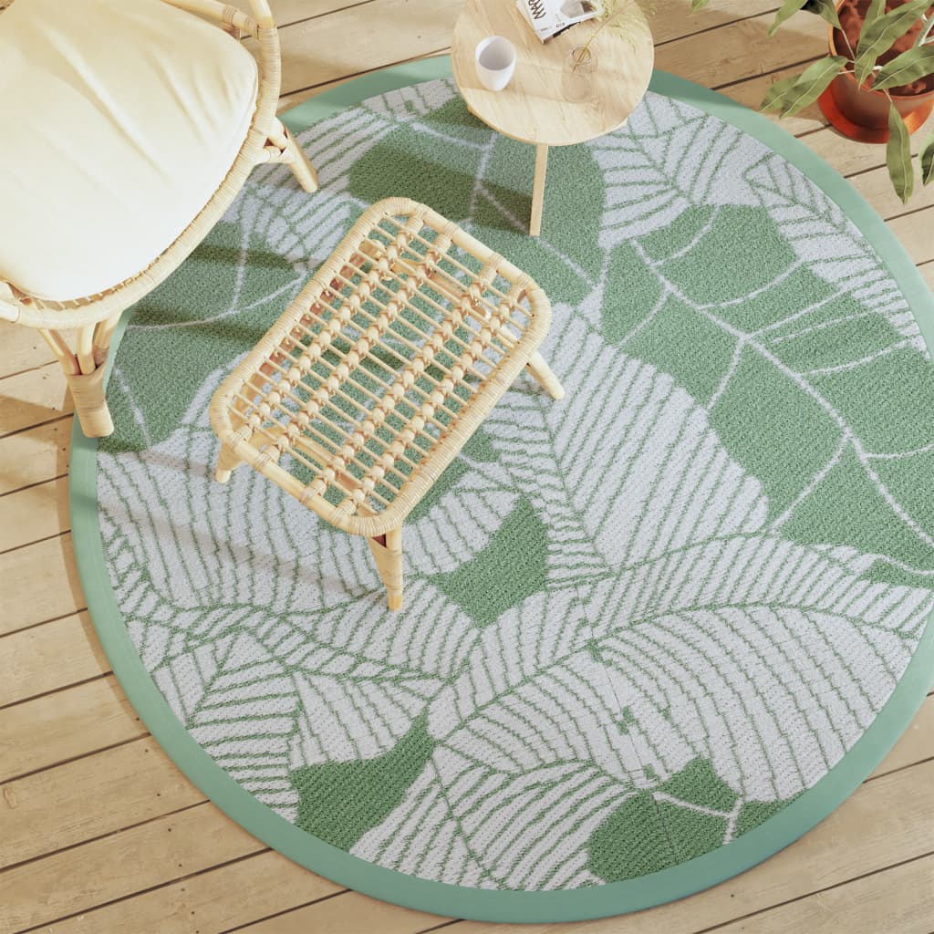 Vidaxl Extérieur tapis Ø 160 cm Green en polypropène