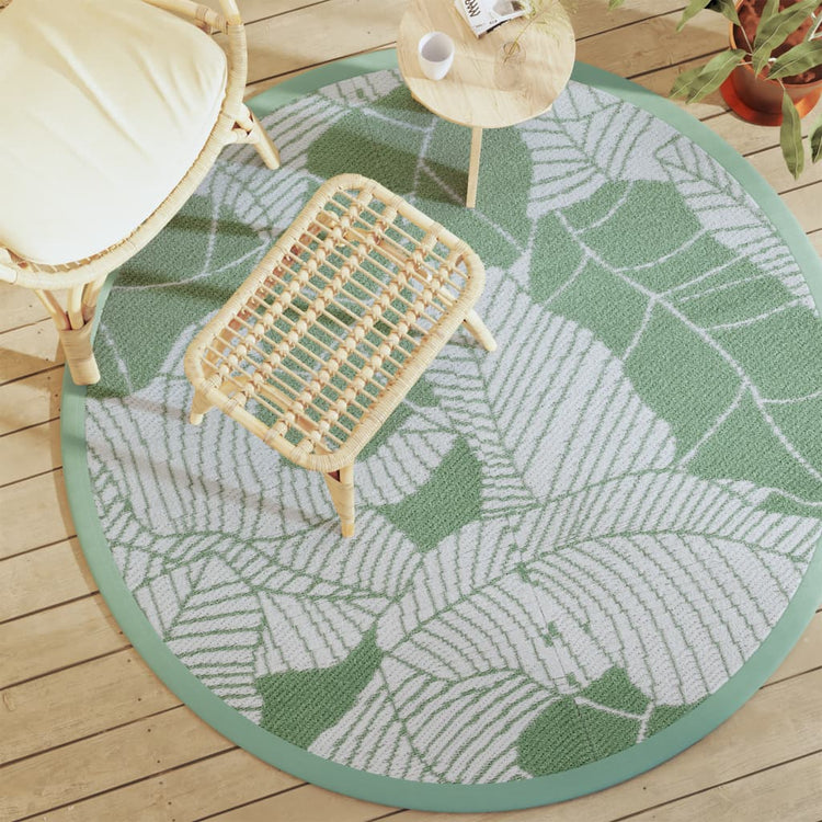 Vidaxl Extérieur tapis Ø 160 cm Green en polypropène