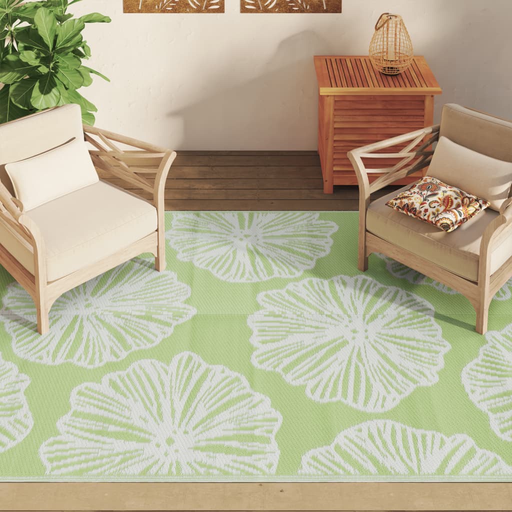 Vidaxl à l'extérieur du tapis 160x230 cm vert polypropène
