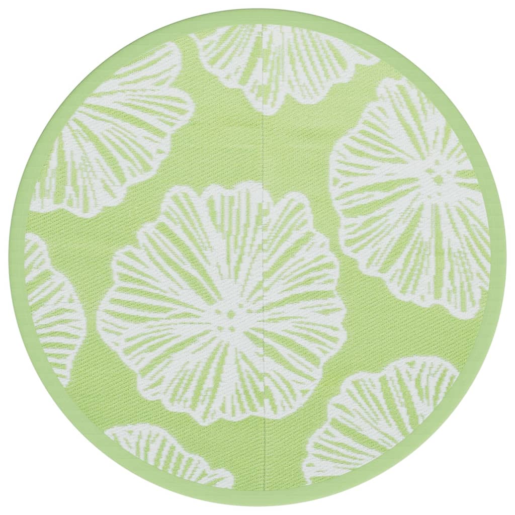 Vidaxl Extérieur tapis Ø 120 cm Green en polypropène