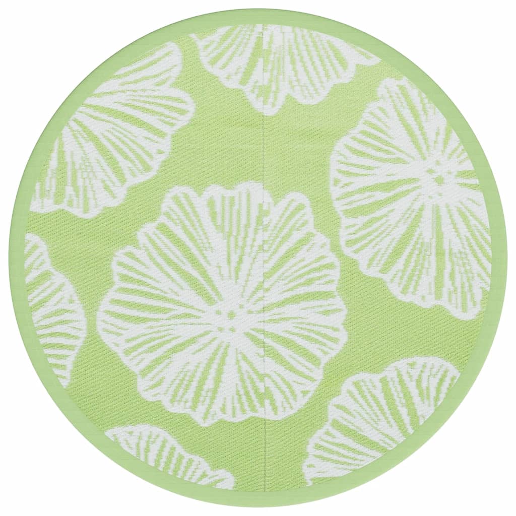 Vidaxl Extérieur tapis Ø 160 cm Green en polypropène