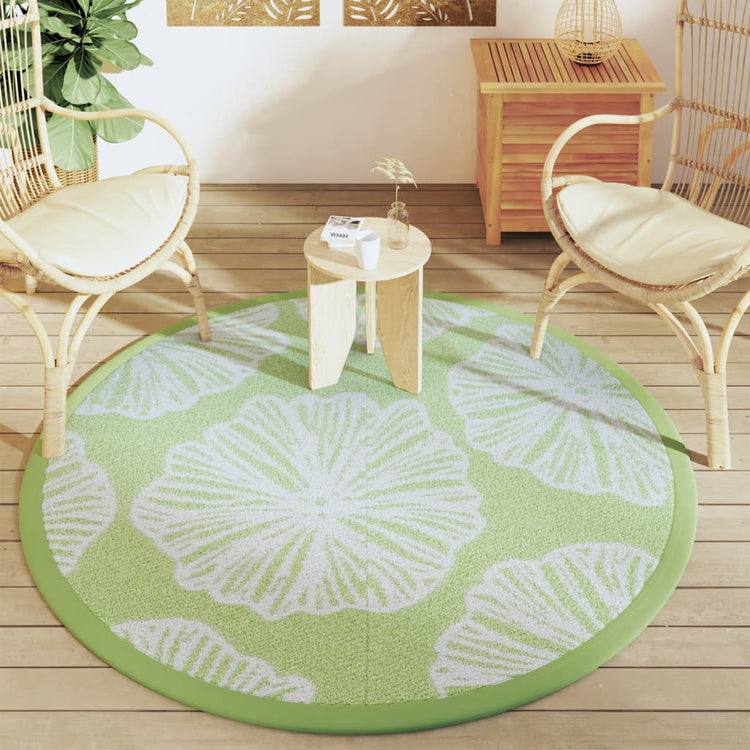 Vidaxl Extérieur tapis Ø 160 cm Green en polypropène