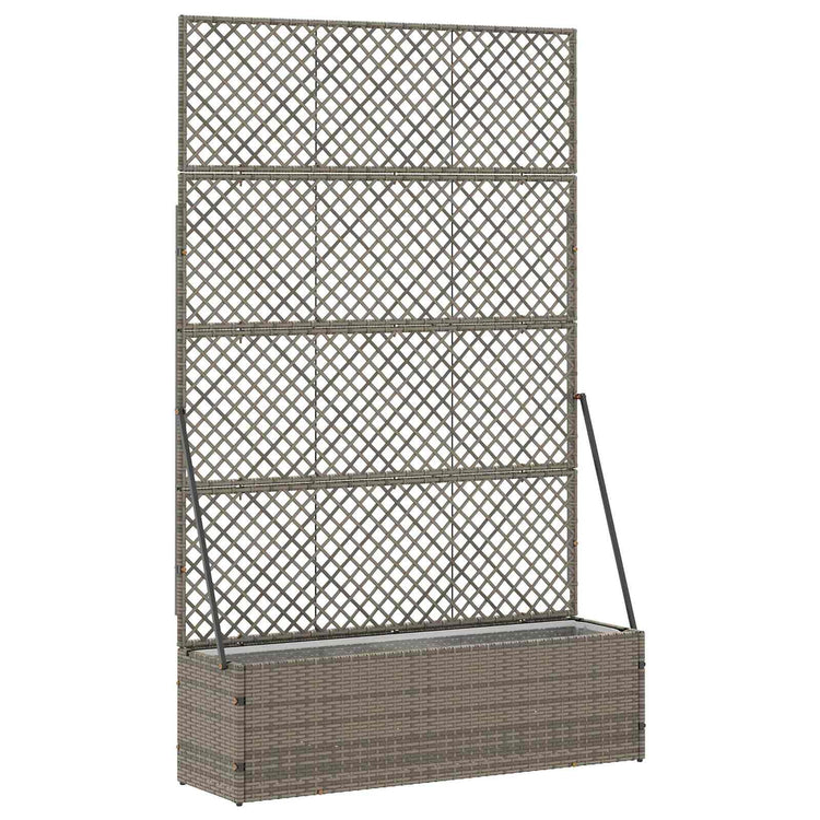 Vidaxx pot de fleur de jardin gris 105 x 30 x 170 cm métal