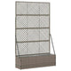 Vidaxx pot de fleur de jardin gris 105 x 30 x 170 cm métal