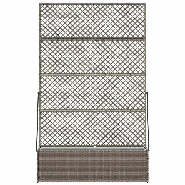 Vidaxx pot de fleur de jardin gris 105 x 30 x 170 cm métal