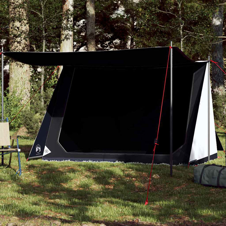 Vidaxl Tent 2 Personne imperméable Black Out Fabric blanc