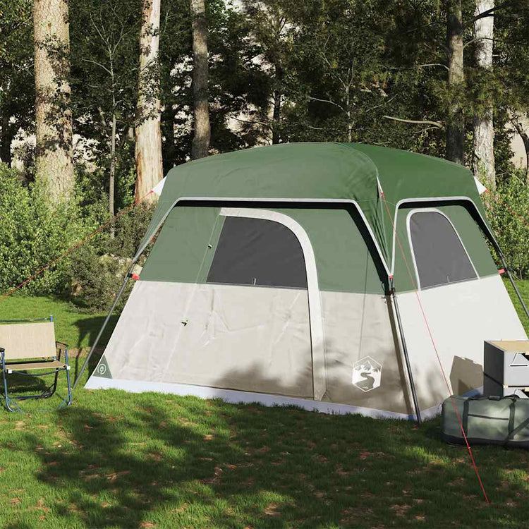 Vidaxl Tent à 4 personnes étanche verte