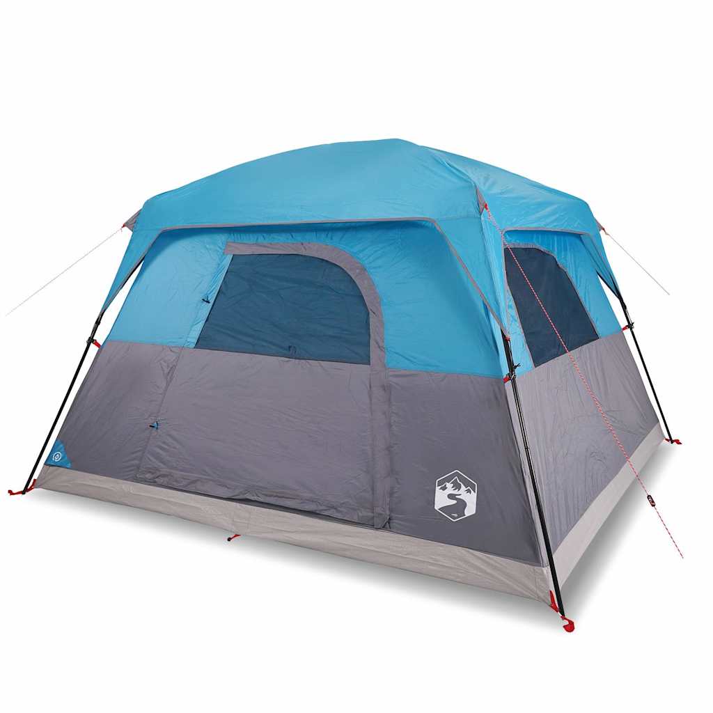 Tente VidaXL 4 personnes imperméable bleue