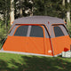 Tente familiale VidaXL 6 personnes imperméable orange