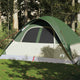 Vidaxl dome tente 6 personnes étanche verte