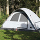 Vidaxl dome tente 6 personnes imperméabilisantes poussière blanche