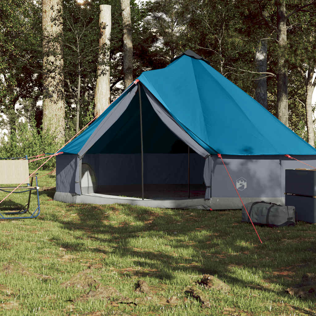 VidaXL tente tipi 6 personnes imperméable bleu