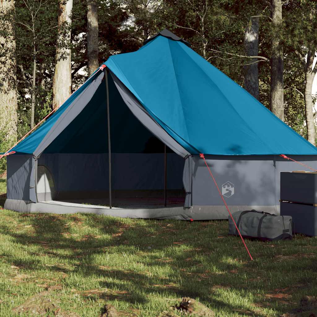 VidaXL tente tipi 6 personnes imperméable bleu
