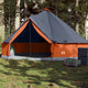 Tente tipi Vidaxl 6 personnes imperméable gris et orange