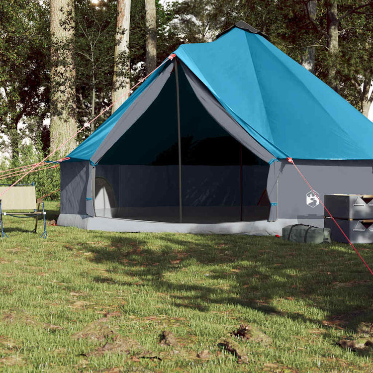 Tente tipi Vidaxl pour famille 8 personnes imperméable bleu