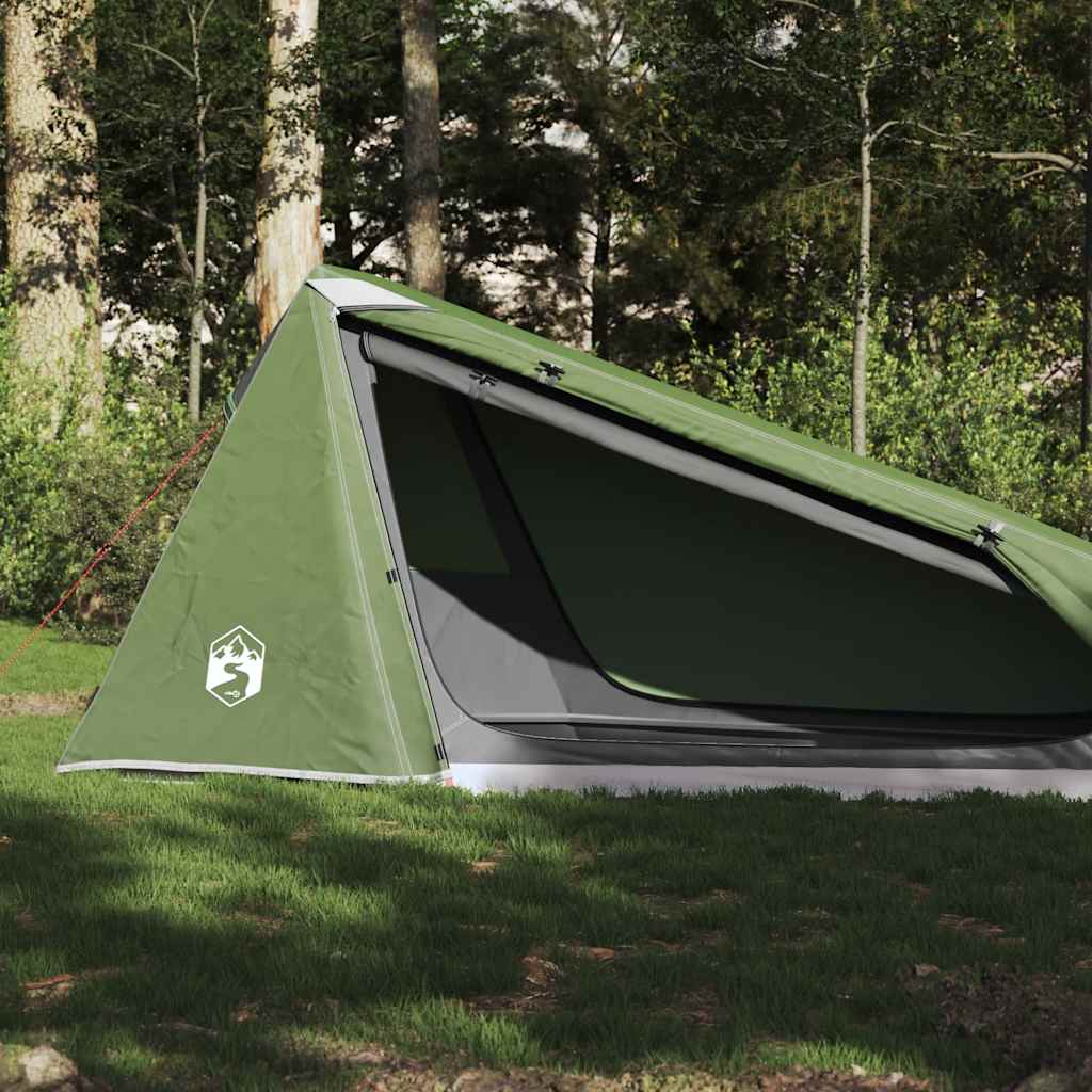 VidaXL tente tunnel 1 personne imperméable vert