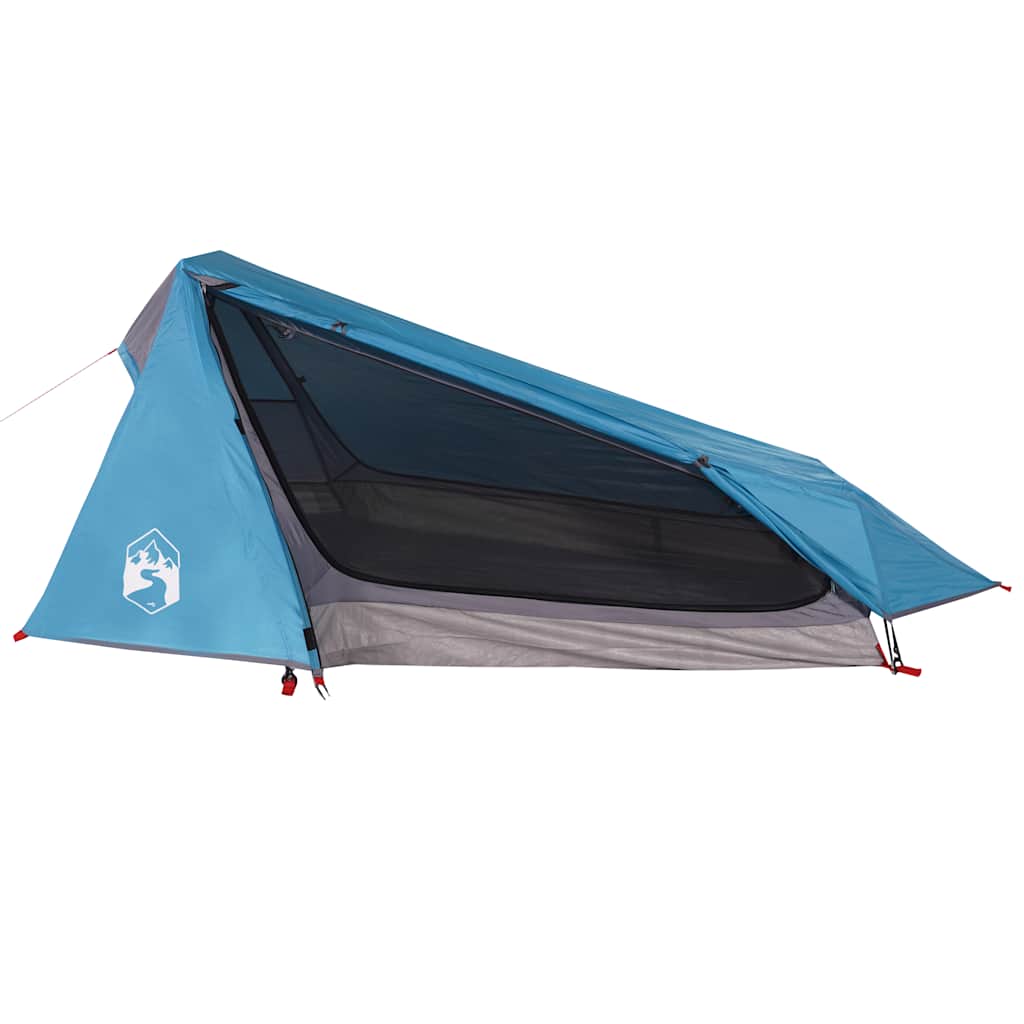 VidaXL tente tunnel 1 personne imperméable bleu