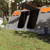 Vidaxl Tunnel Tent 8 Personne étanche gris et orange