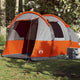 Vidaxl Tunnel Tent à 4 personnes étanche gris et orange