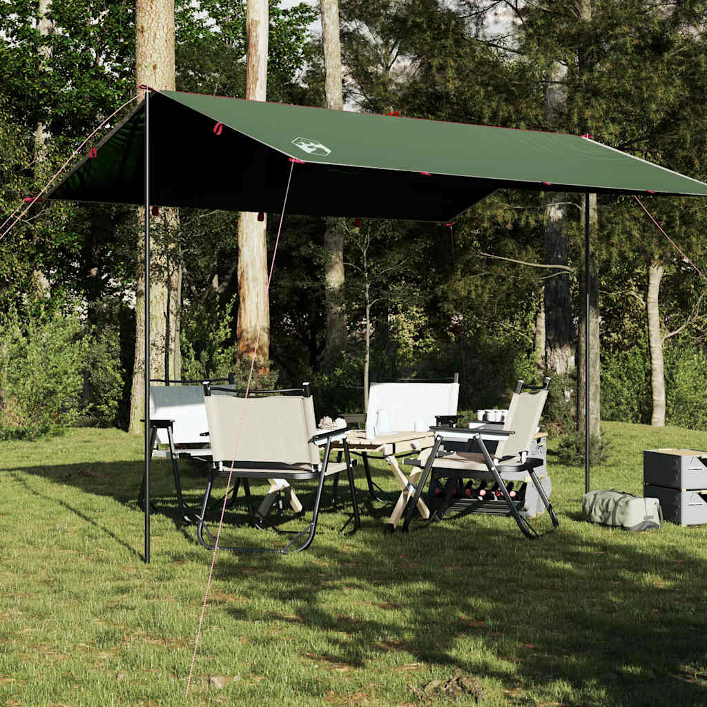 Vidaxl Camping auvent étanche 360x294 cm vert
