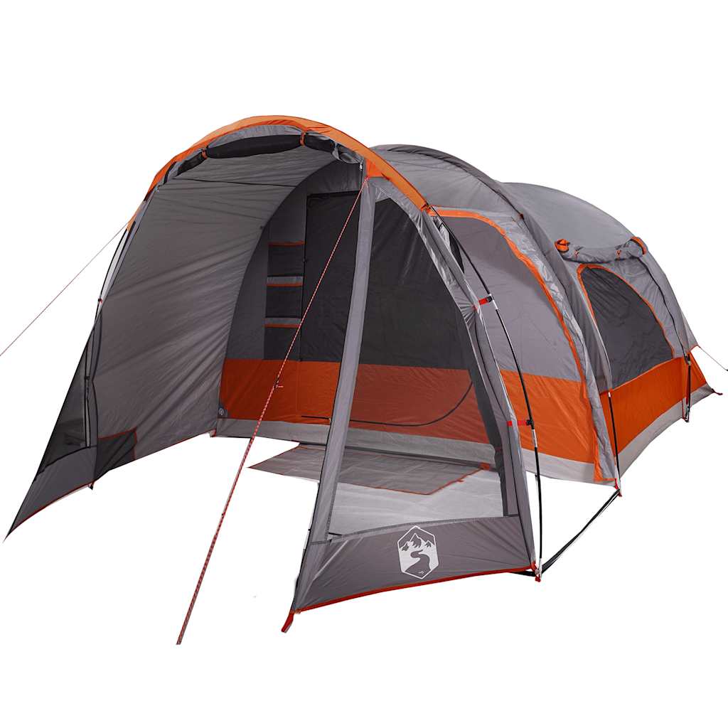 Tente de camping VidaXL 6 personnes imperméable gris