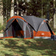 Tente tipi Vidaxl pour famille 8 personnes imperméable gris et orange