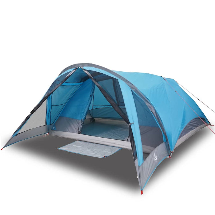 Tente familiale VidaXL 6 personnes imperméable bleue