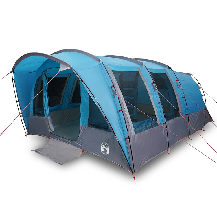 Tente tunnel Vidaxx pour famille 8 personnes imperméable bleu