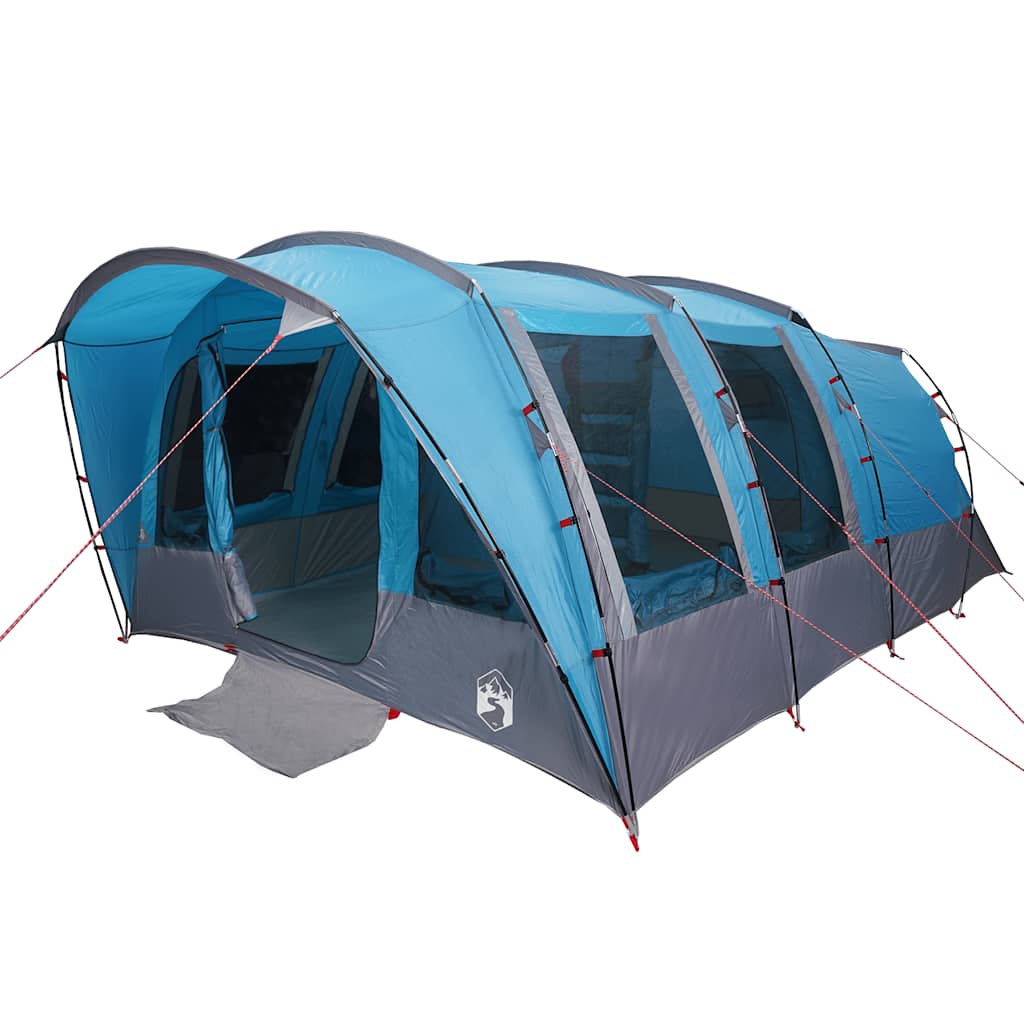 Tente tunnel Vidaxx pour famille 8 personnes imperméable bleu