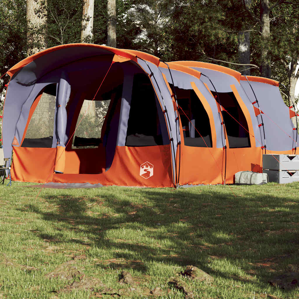 Tente tunnel VidaXL 8 personnes imperméable grise