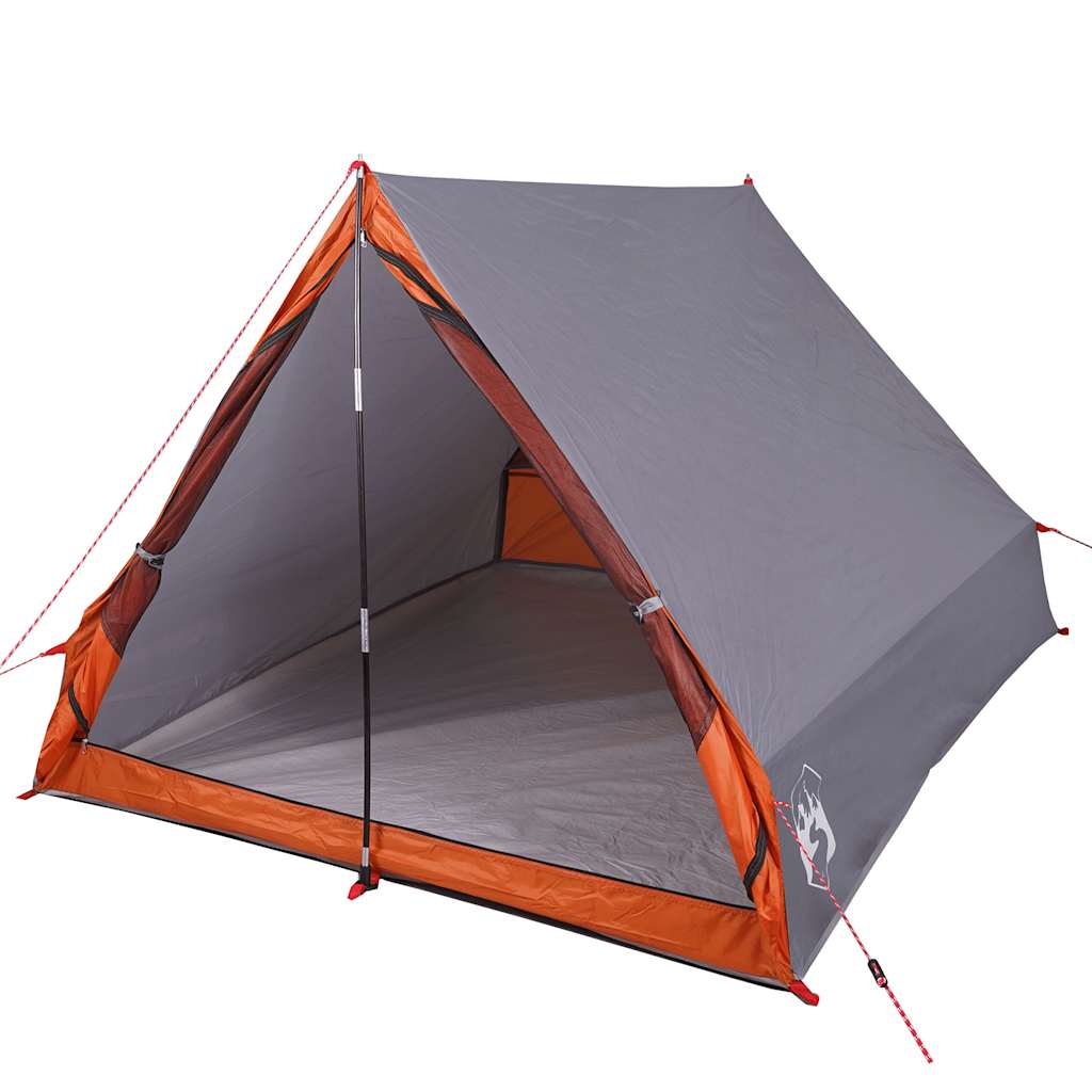 Tente Vidaxl A-Frame 2 Personne étanche gris et orange