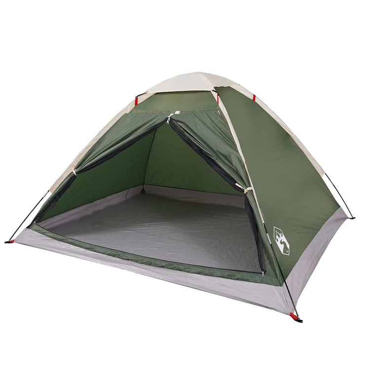 Vidaxl dome tente 4 personnes étanche verte