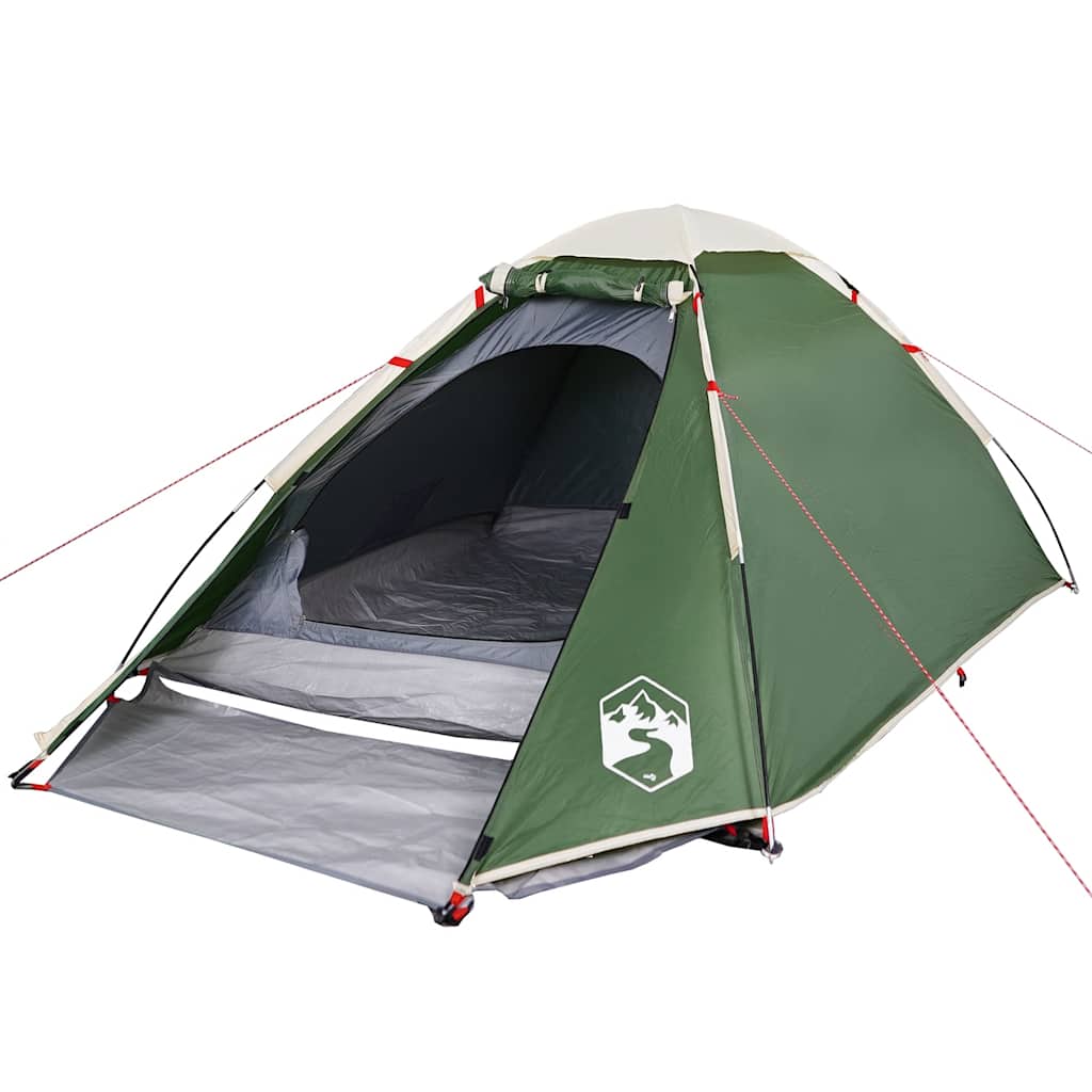 Vidaxl dome tente 2 personnes étanche verte