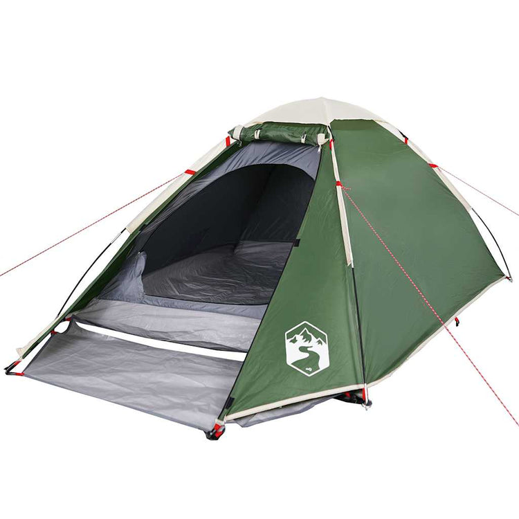 Vidaxl dome tente 4 personnes étanche verte
