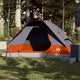 Vidaxl dome tente 2 personnes étanche gris et orange