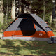 Tente dôme Vidaxx 6 personnes imperméable gris et orange
