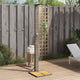 Vidaxl Douche extérieure 50x55x224 cm Poly Rattan et ACACIA Wood Grey