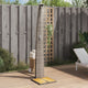 Vidaxl Douche extérieure 55x60x224 cm Poly Rattan et Acacia Wood Grey