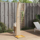 Vidaxl Douche extérieure 55x60x224 cm Poly Rattan et Acaciahout Beige