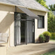 Auvent extensible Vidaxx 100x150 cm tissu et acier anthracite