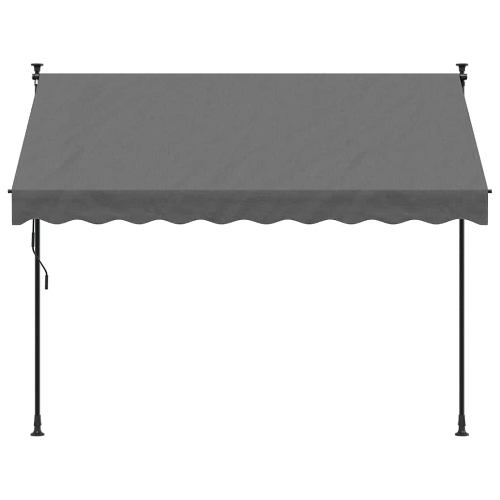 Vidaxl Laifel extensible 250x150 cm tissu et anthracite en acier -colore