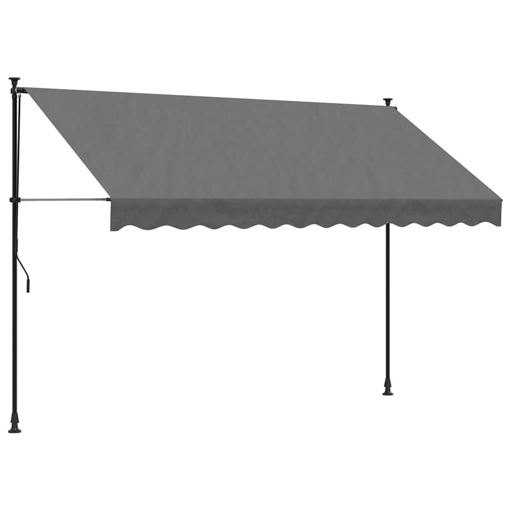 Auvent extensible Vidaxx 300x150 cm tissu et acier anthracite