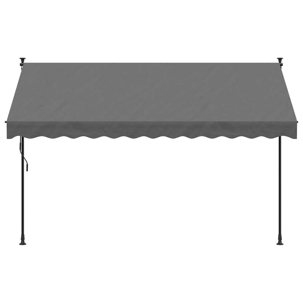Auvent extensible Vidaxx 300x150 cm tissu et acier anthracite