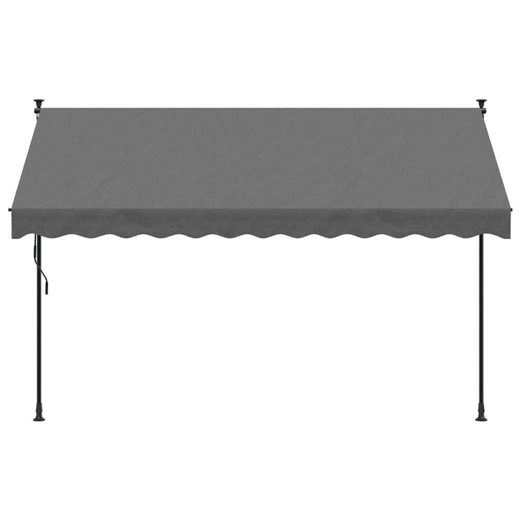 Auvent extensible Vidaxx 300x150 cm tissu et acier anthracite