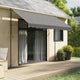 Auvent extensible Vidaxx 300x150 cm tissu et acier anthracite