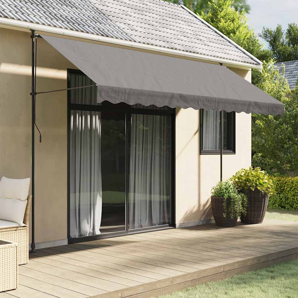 Auvent extensible Vidaxx 350x150 cm tissu et acier anthracite